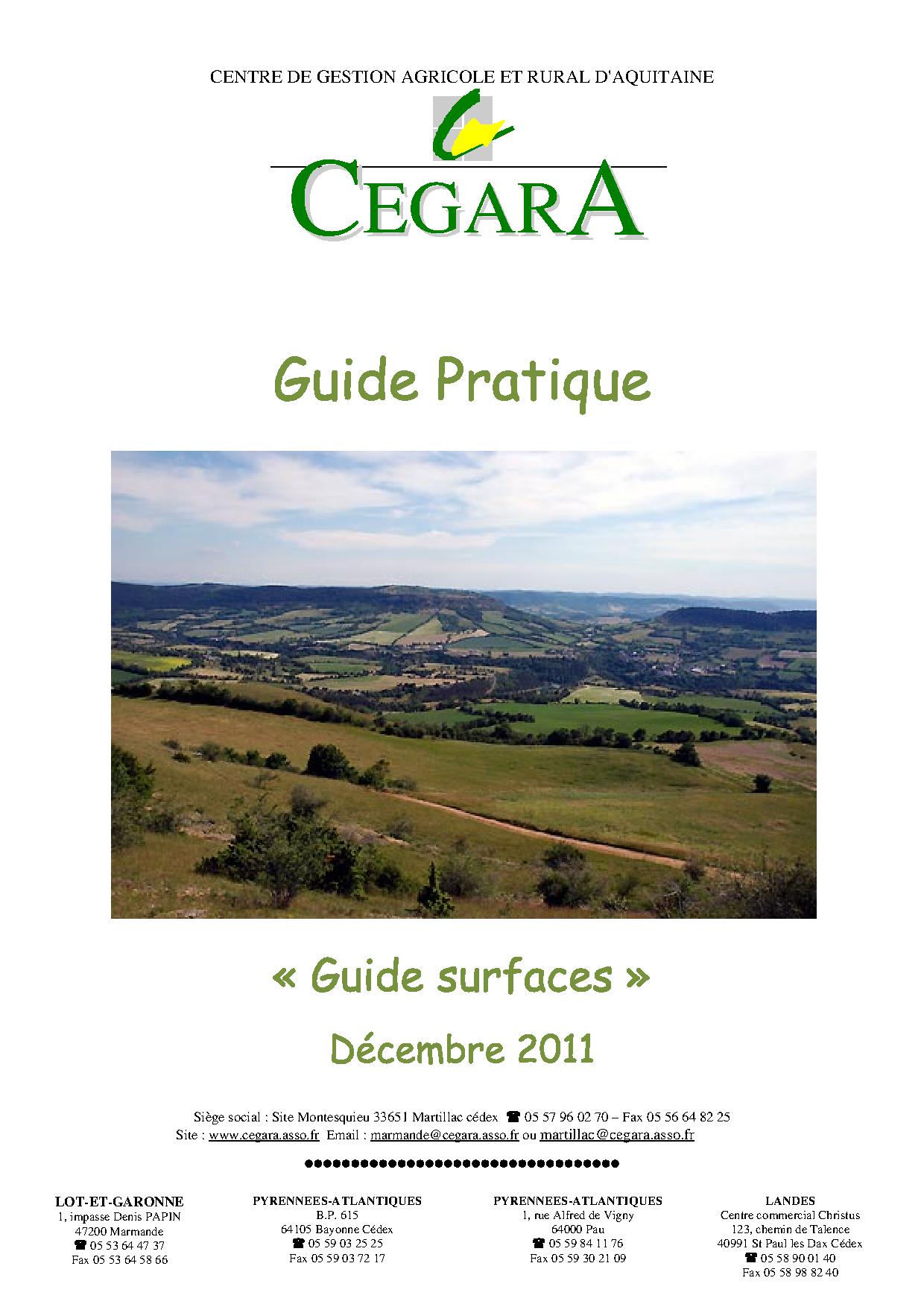Guide surfaces